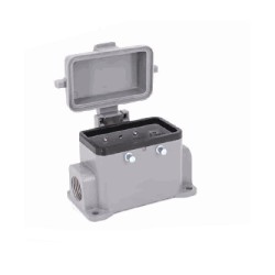 Embase en saillie 10B, Aluminium moulé sous pression, Alliage de zinc moulé, IP65, Sortie horizontale, PG16